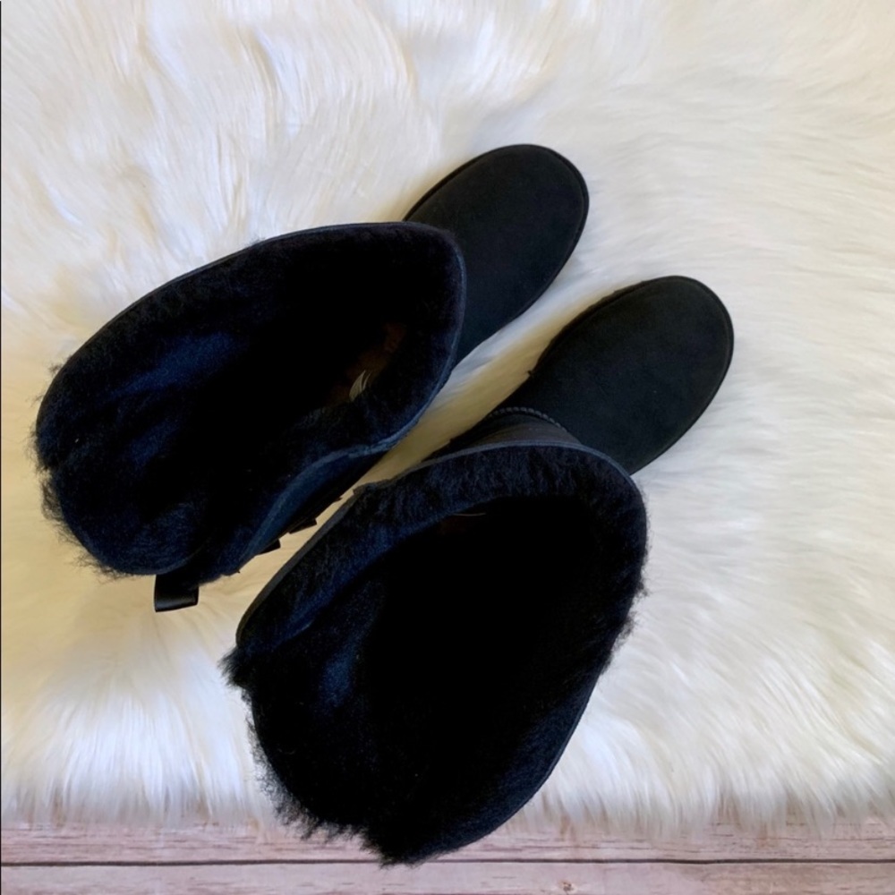 UGG Black Bailey Bow Tall II Boots - Picture 4 of 7